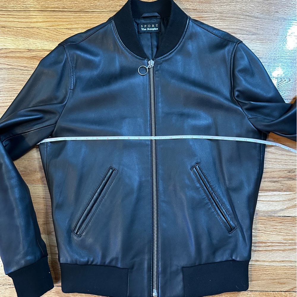 The Kooples Teddy Leather Varsity Jacket - Picture 8 of 13